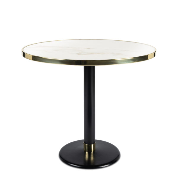 Table de bistrot en céramique diamètre 90 cm