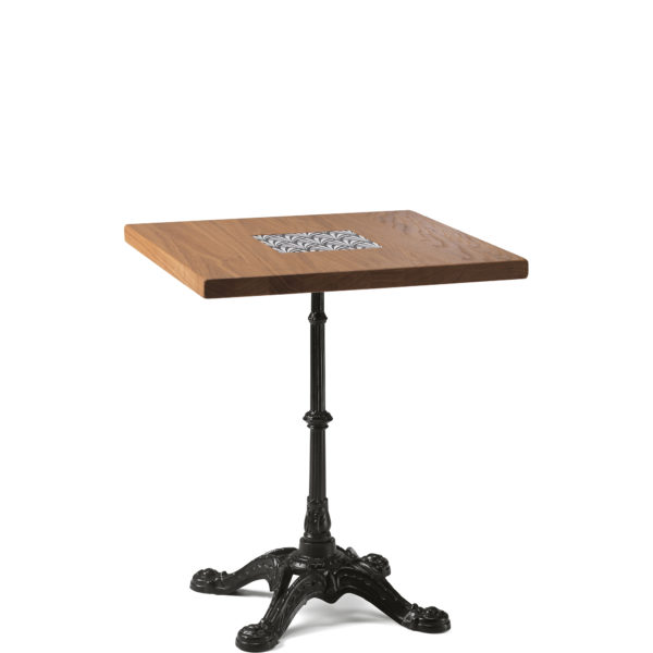 Table de bistrot en chêne 60x60 cm