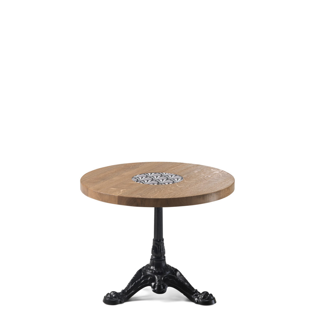 Table basse en chêne diamètre 60 cm