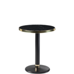 table bistrot en céramique noire ø60 cm