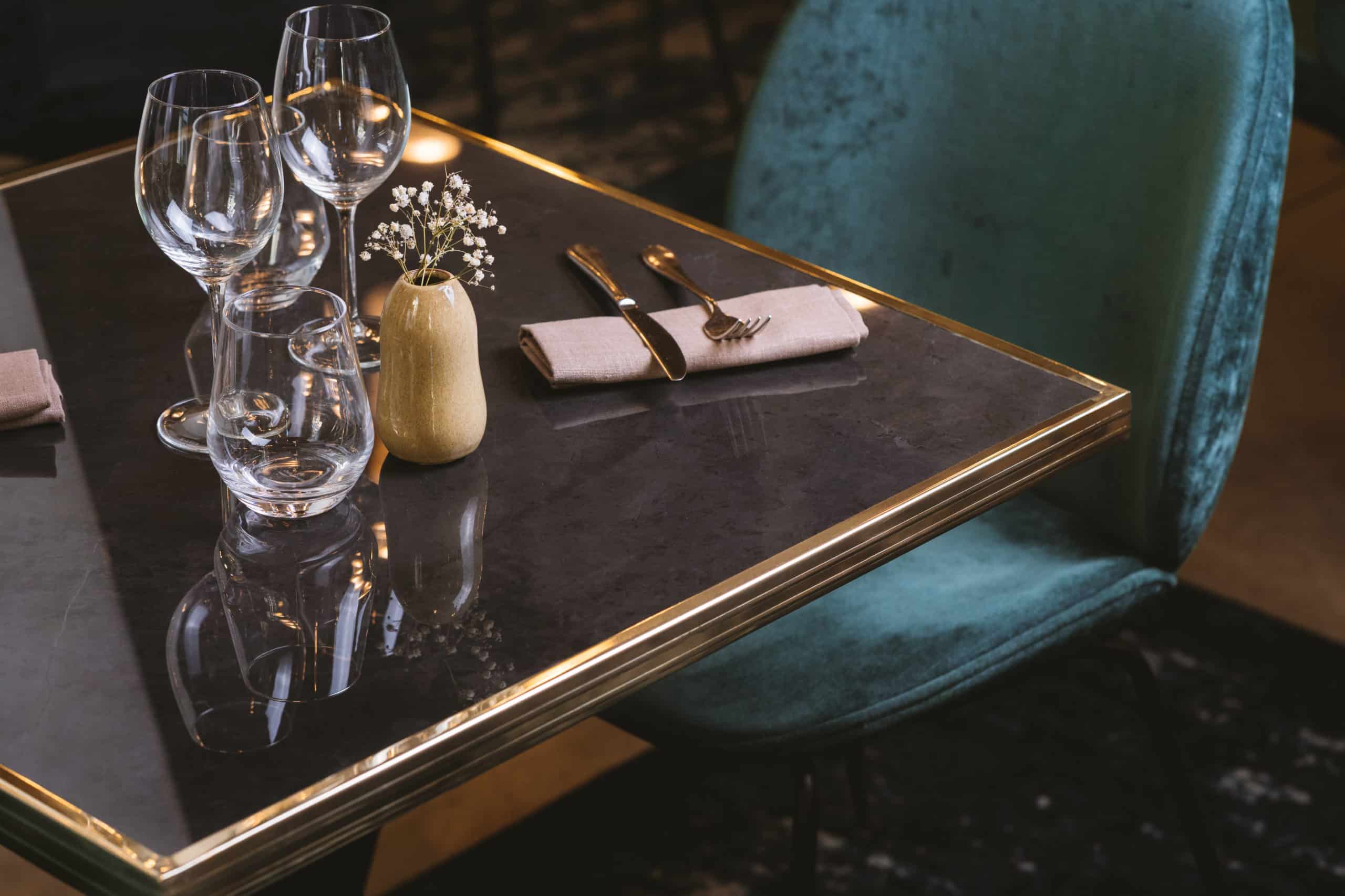 Table Bistro Guéridon émaillée 800°C - Fabrication Française - Blanc - 75x50cm