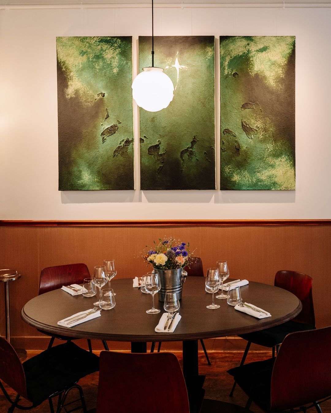 Table bistrot - Glasgow - Oval - _Noyer_